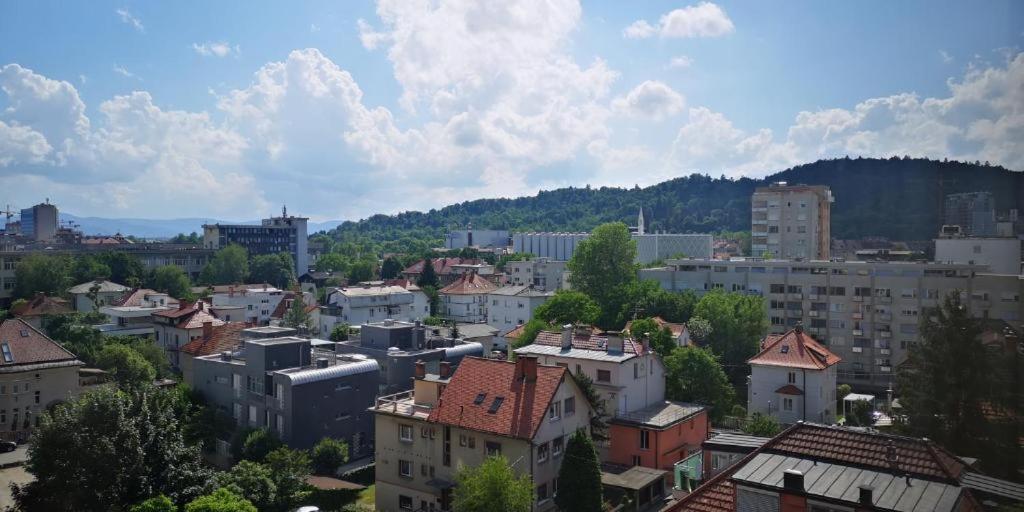 Corner Tower // Prijetno Stanovanje Za 4 Osebe + Free Parking Ljubljana Eksteriør bilde